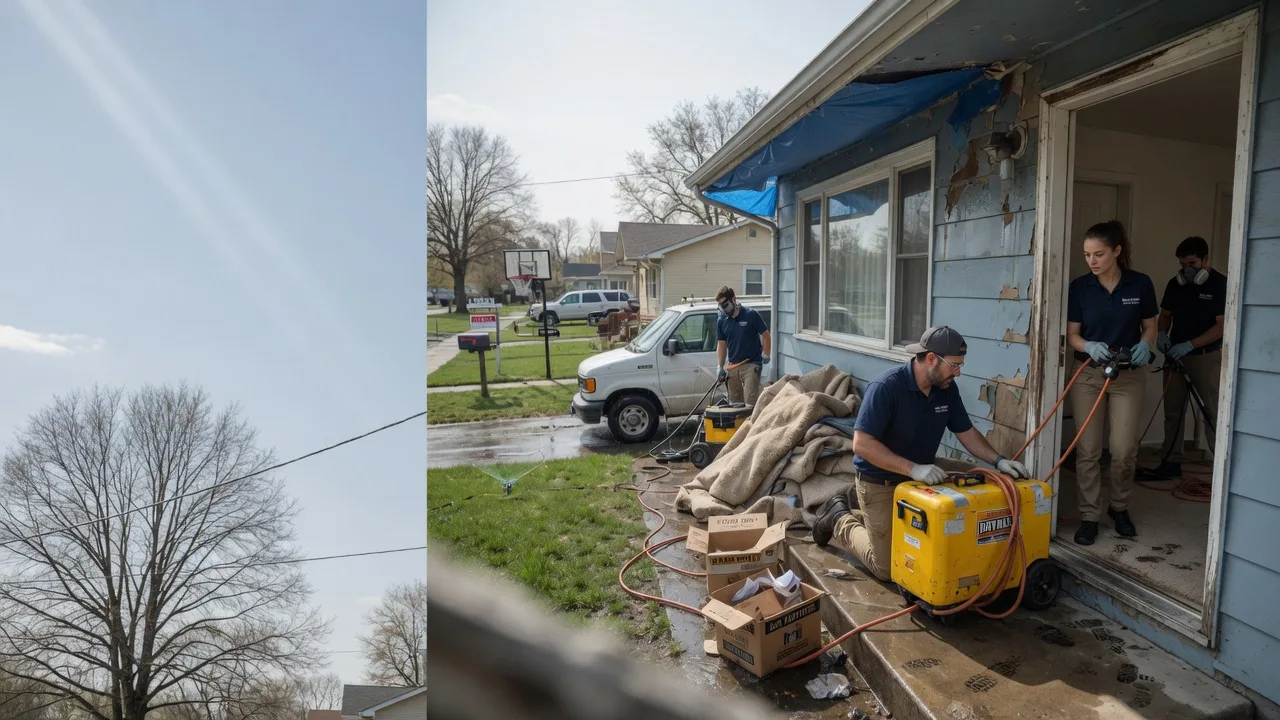 Basement Flood Cleanup in Golden Eagle, IL near me